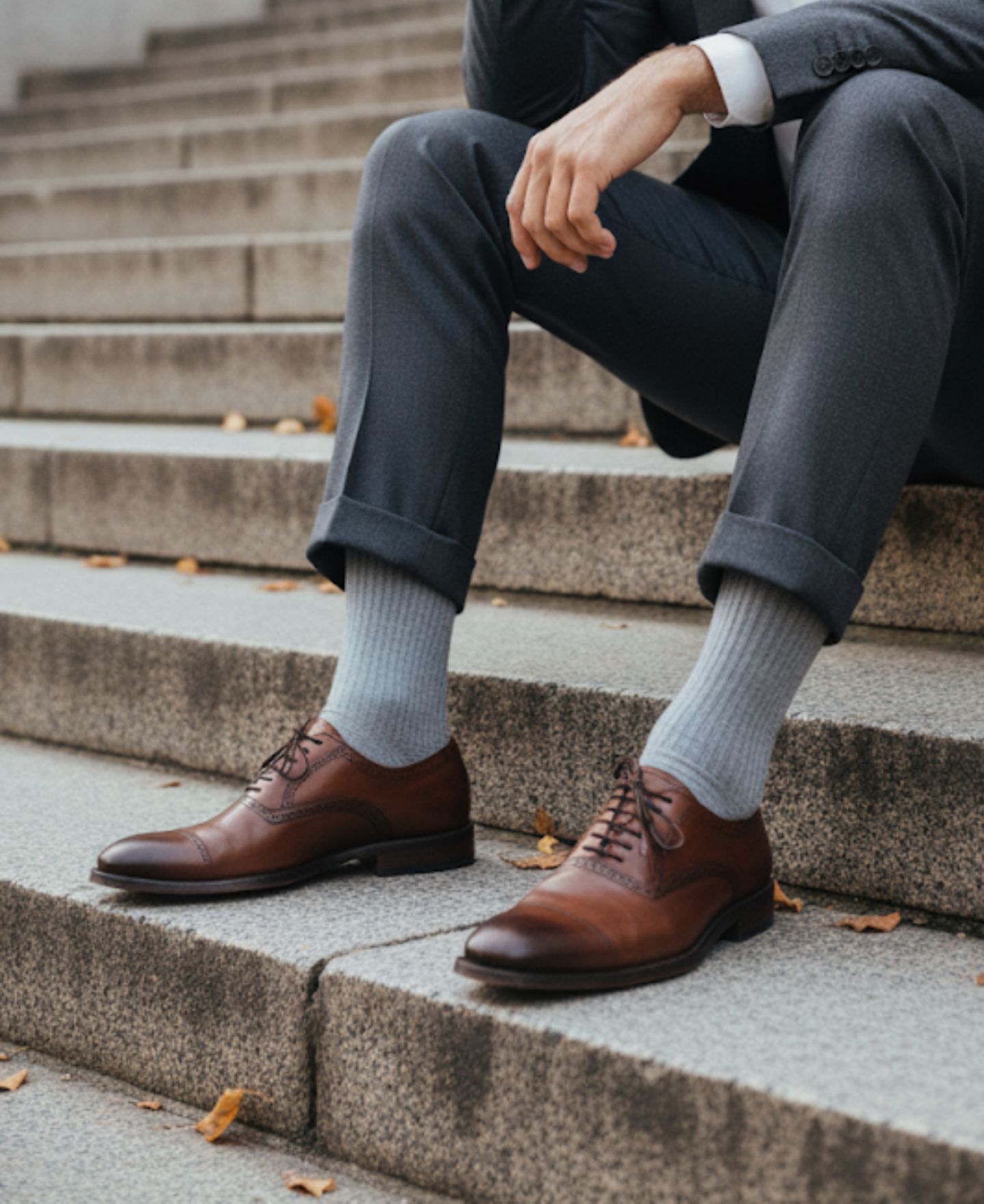Носки Bundle для мужчин, 5 шт. — Love Sock Company, цвет: Светлый серый / Красный — фото 6