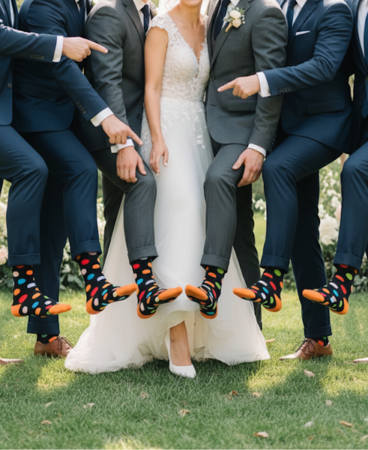 Love Sock Company Men's Big Polka Socks