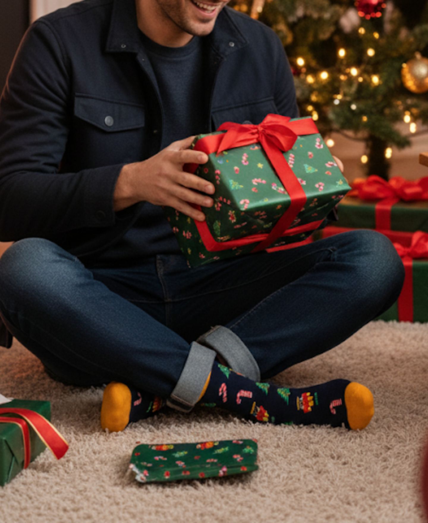 Носки Noel для мужчин — Love Sock Company, цвет: Тёмно-синий — фото 3