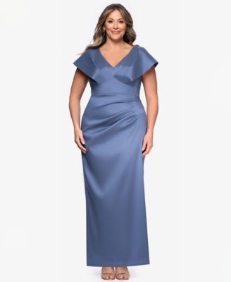 Plus Size V-Neck Long Dress