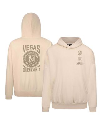 Men's Cream Vegas Golden Knights Contact Stamp Pullover Hoodie