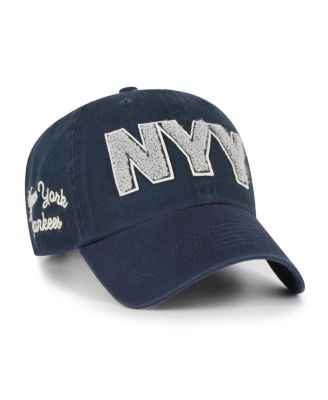Women's Navy New York Yankees Zoey Clean Up Adjustable Hat