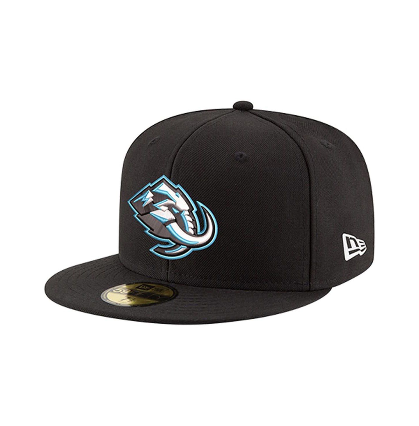 Мужская кепка New Era Black Utah Mammoth Core 59FIFTY Fitted Hat — фото 1