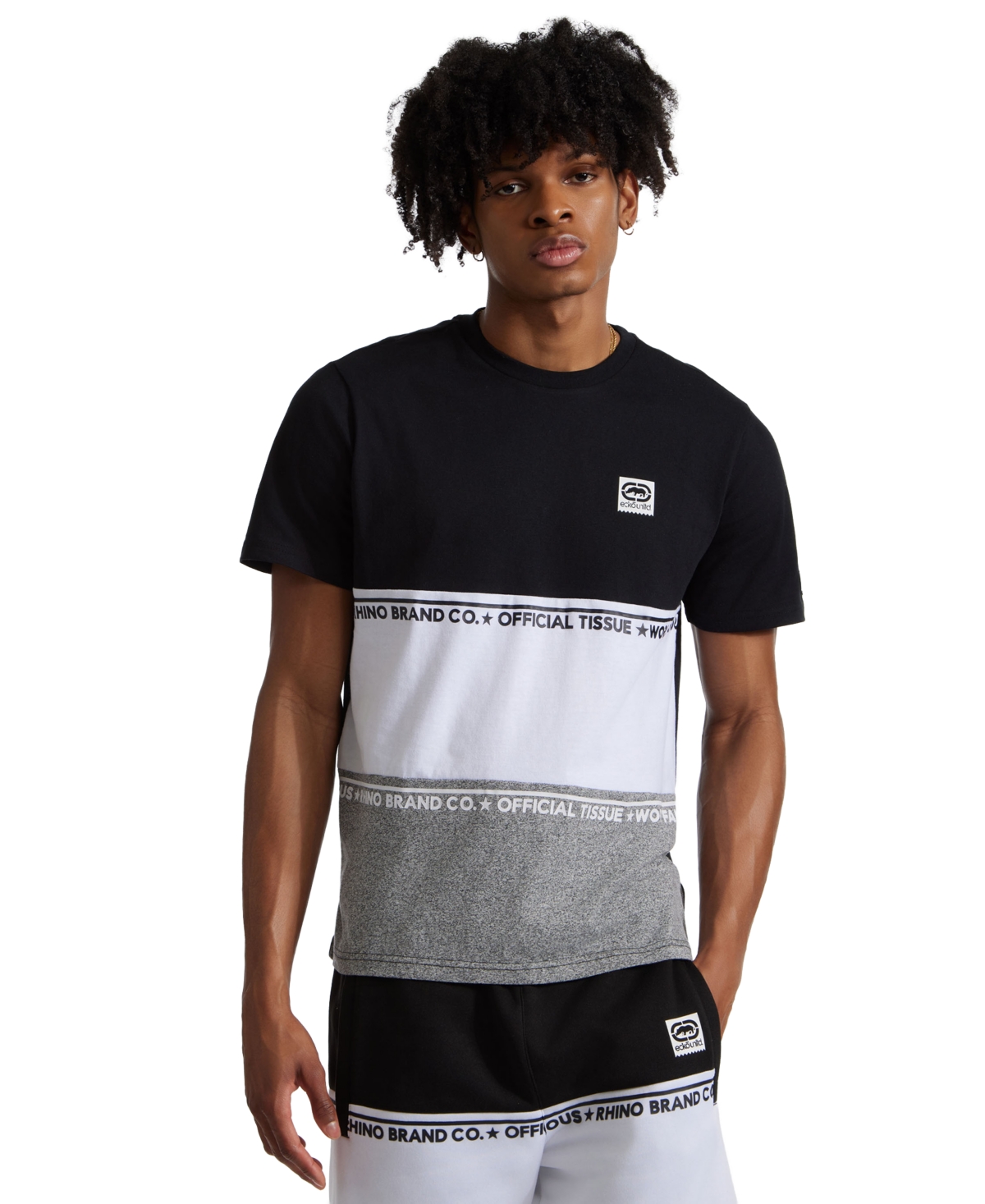 Ecko Unltd Men's Stand By Short-Sleeve Color-Block T-Shirt