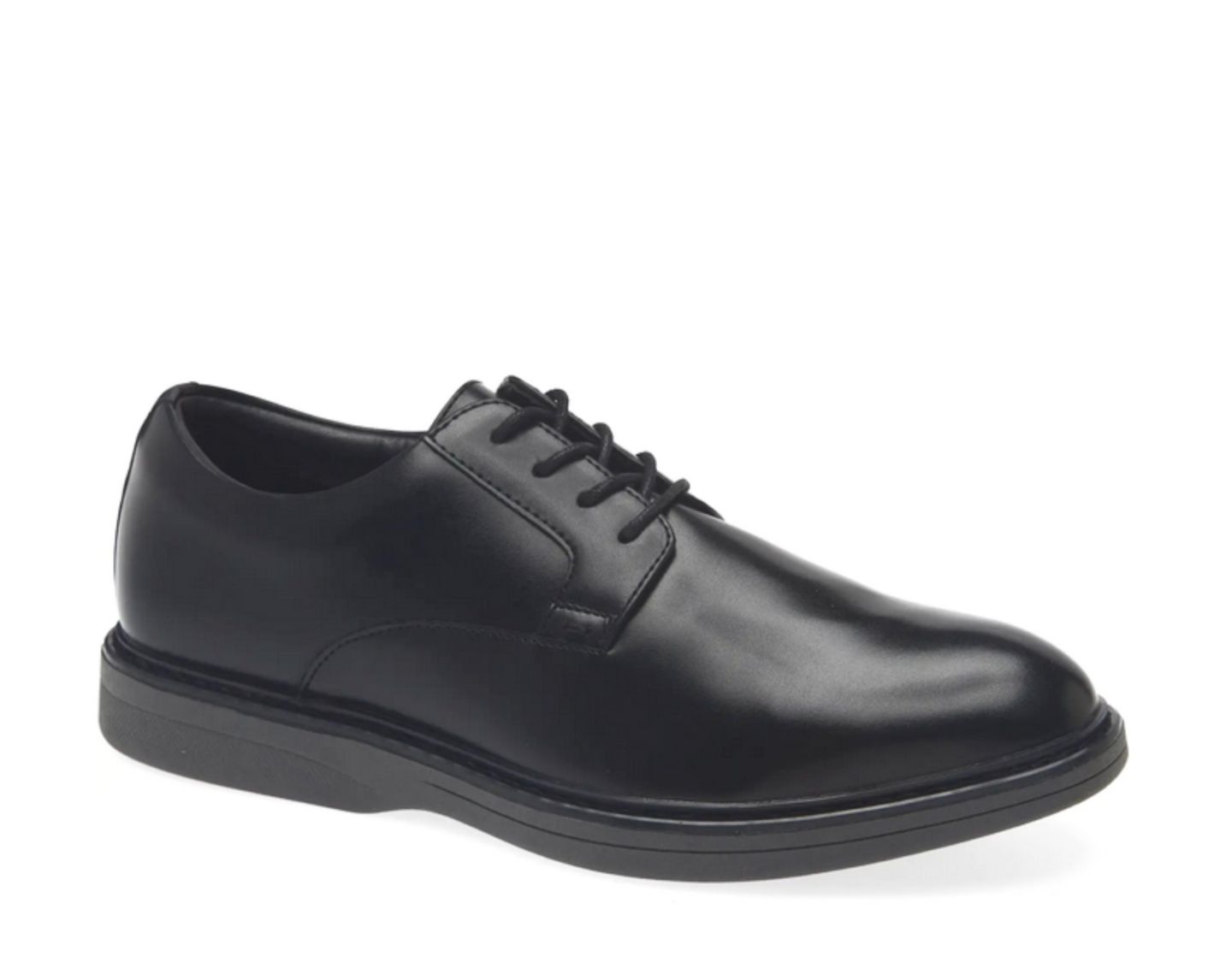 Мужские туфли RUSH Gordon Rush Lace Up Plain Toe Derby, цвет: Чёрный — фото 1