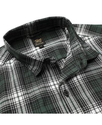 Men's Green Checkered Regular Fit Casual Shirt