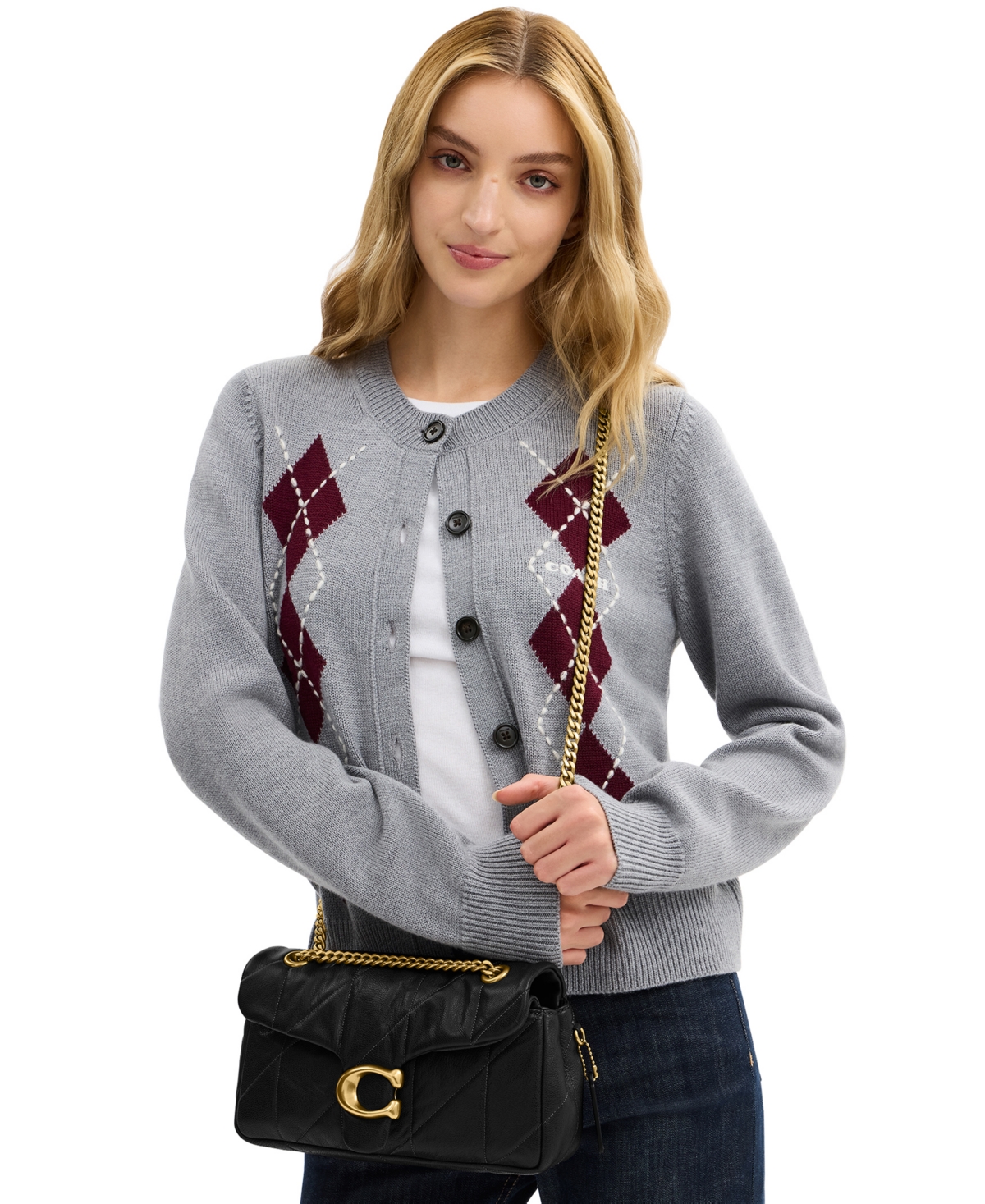 Coach Soft Quilted Tabby Leather Shoulder and Crossbody Bag