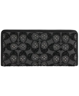 Essential Crystal Signature Jacquard Slim Wallet