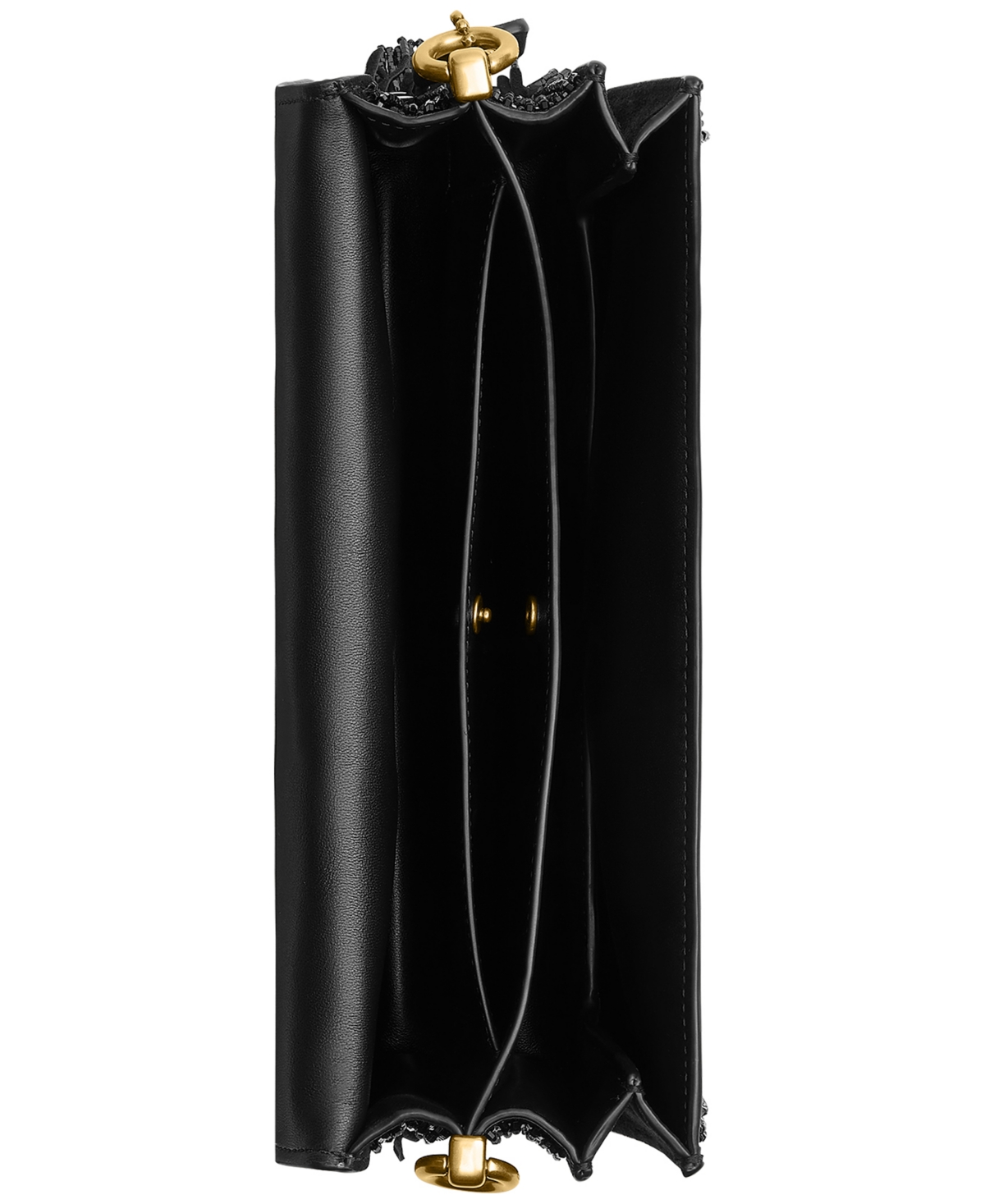 Coach Crystal Beaded Fringe Tabby Leather Shoulder Bag