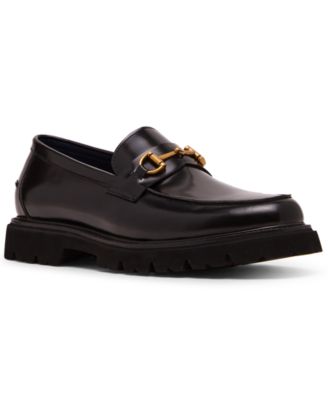 Steve Madden - Men's Natore Leather Horse-Bit Loafer Shoes
