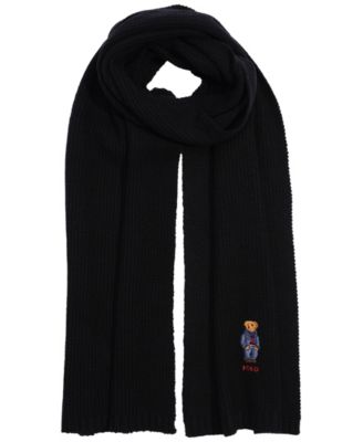 Men's Solid Denim Bear Scarf