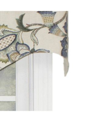 Ophelia Regal Style All Season 3" Rod Pocket Valance 50" x 17" Blue by RLF Home