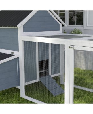 156" Extra Large Chicken Coop with 2 Nesting Box & Run Cage