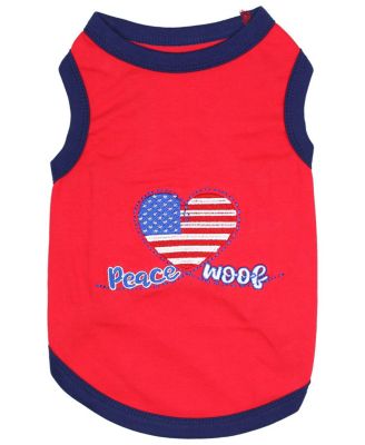 Peace, Love, Woof Dog and Cat Tee