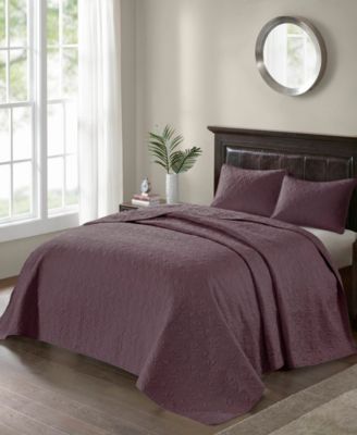 Quebec Quilted 3-Pc. Bedspread Set, Queen