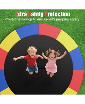 15FT Trampoline Spring Cover Universal Trampoline Replacement Pad w/Split Design