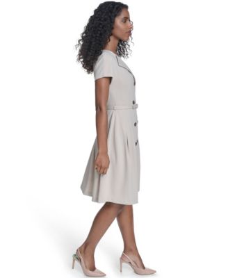 Women's Crepe V-Neck Blazer Dress