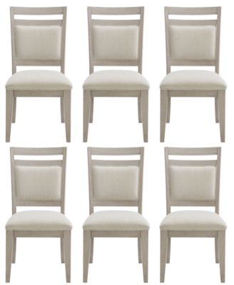 Furniture - Sirena 6-Pc. Wood Side Chair Set