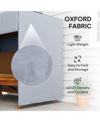 81" x 49" x 65" Outdoor Patio Hammock Porch Swing Cover,