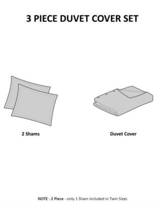Cassandra Cotton 3-Pc. Duvet Cover Set, Full/Queen