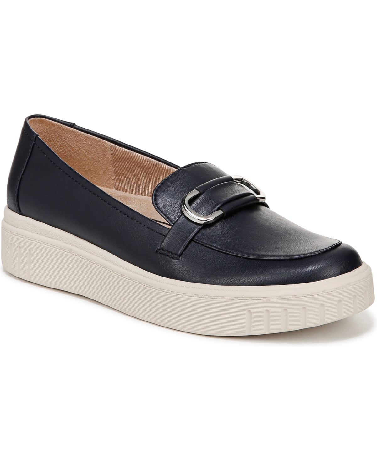 Lifestride Women's Geneva-bit Closed Round Toe Platform Loafers In Blue