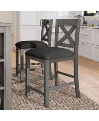 CASAINC 5-Piece Counter Height Dining Set with 4 Chairs