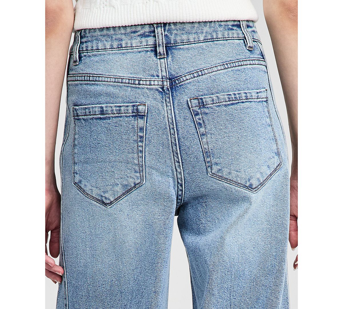 And Now This Women's Cuffed Barrel-Leg Jeans, Macy's Exclusive view 4 — MAYCSS fashion products
