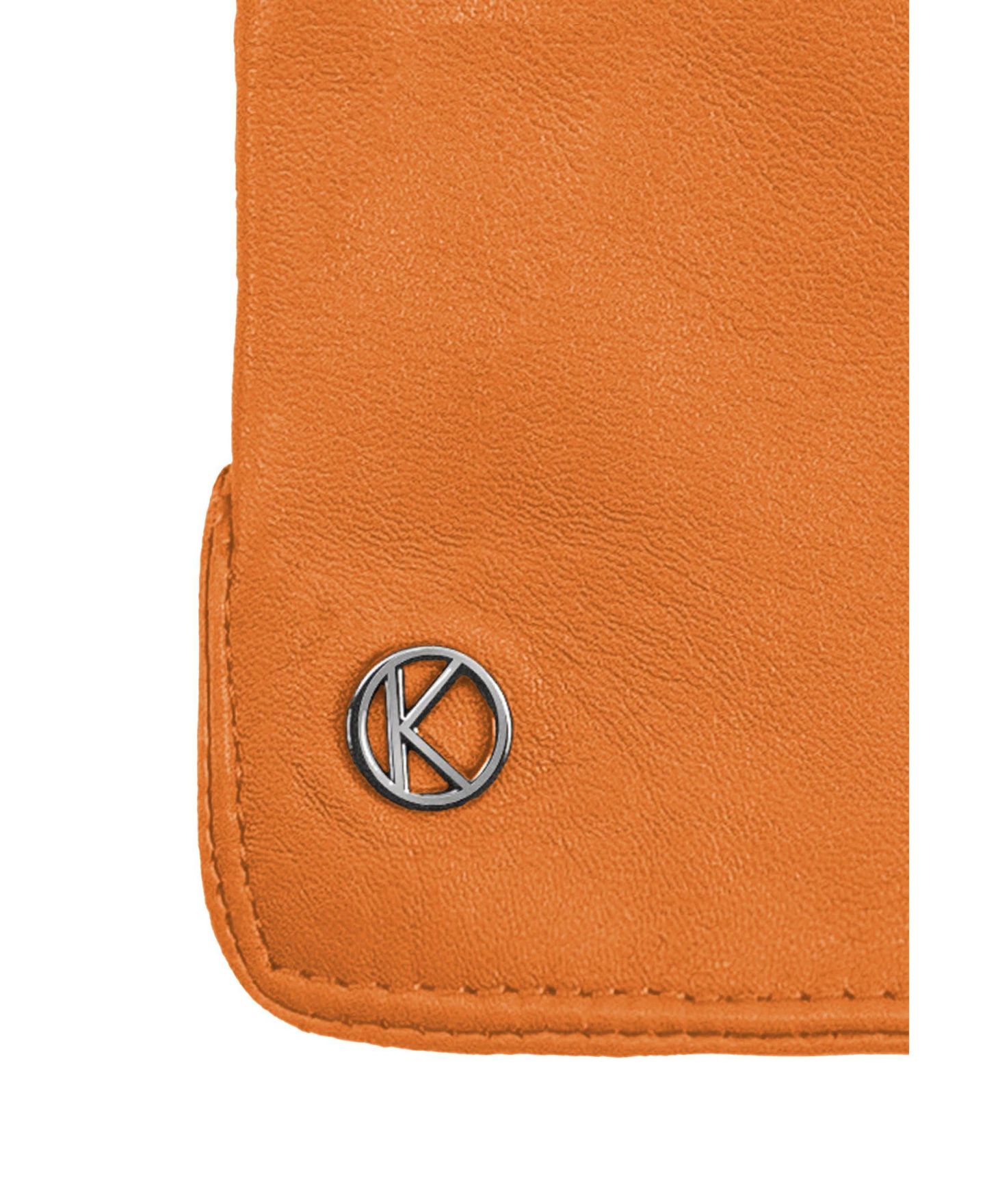 Женские перчатки KESSLER Premium lambskin leather glove "Carla, цвет: Яркий оранжевый — фото 6