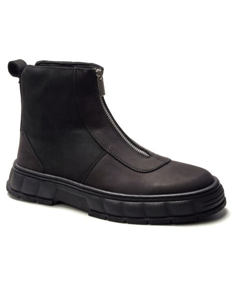 Мужские ботинки A. Veer Vanta Front Zipper, цвет: Чёрный
