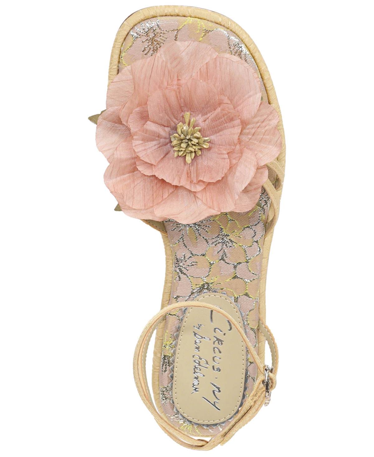 Circus Ny by Sam Edelman Women's Olana Flower Strappy Flat Sandals