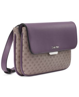 Calvin Klein Arya Mini Signature Adjustable Flap Crossbody