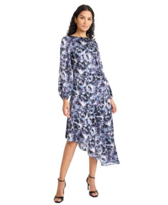 Women's Long-Sleeve Floral Dress