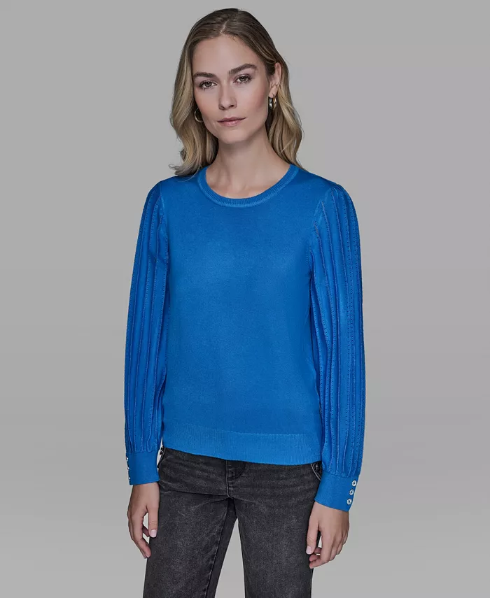 Petite Crewneck Long-Sleeve Sweater