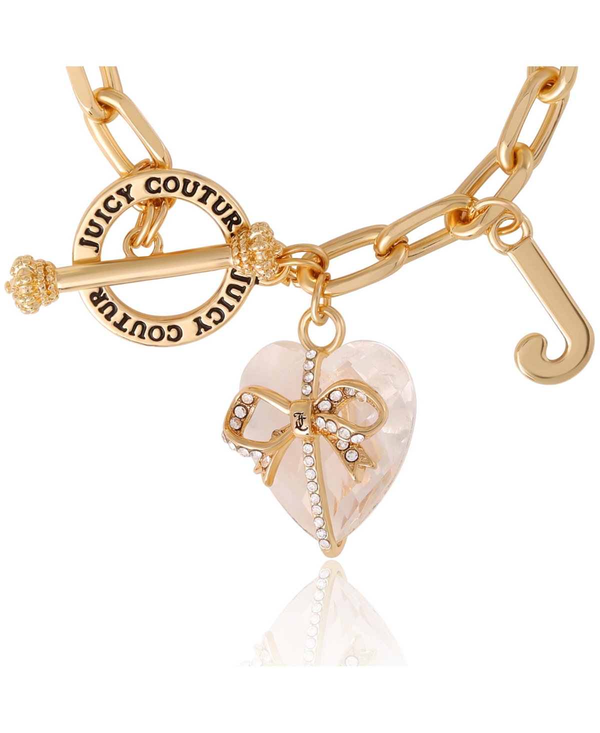 Juicy Couture Heart Stone & J Charm Bracelet