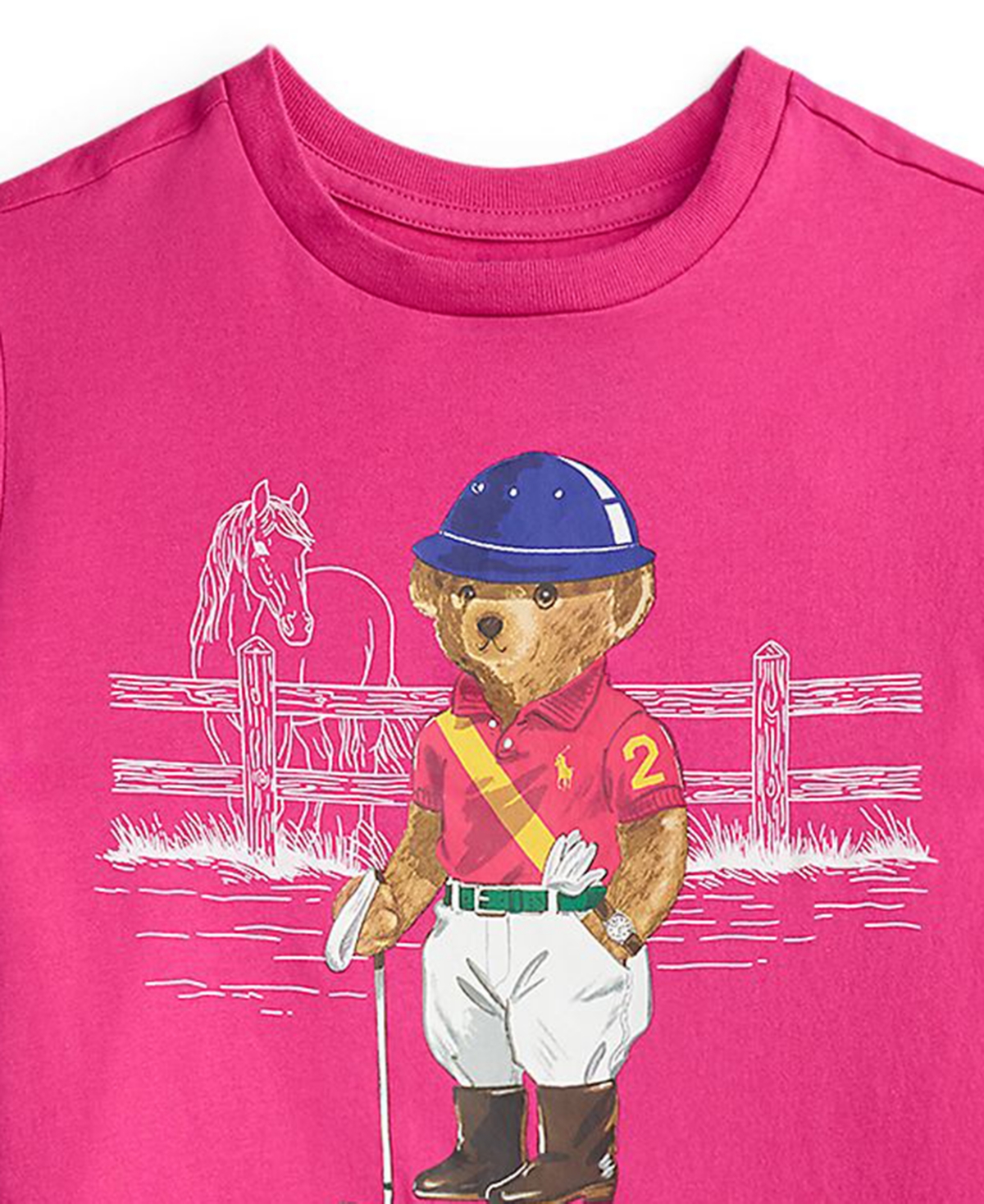 Polo Ralph Lauren Girls' 7-16 Bear Cotton Jersey Dress