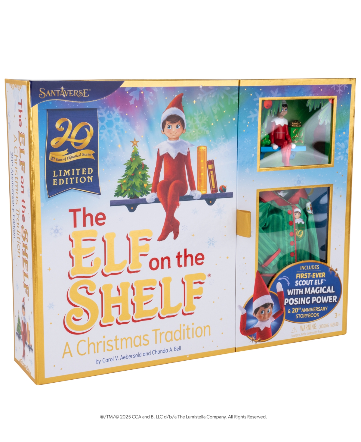 Elf On The Shelf A Christmas Tradition Limited 20th Anniversary Edition Box Set In Transparent