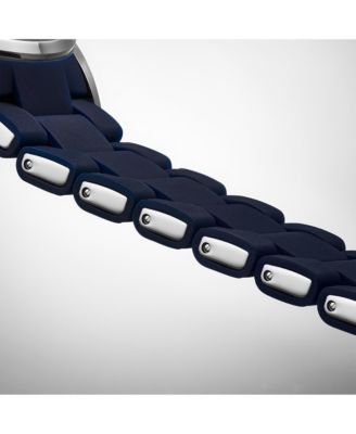 Velocity 4076 Chronograph Men s 43mm Quartz Watch – Multi-Function Dial, Krysterna Crystal, Silicone Strap, 50M WR