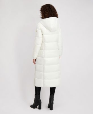 Women's Hooded Snap-Front Puffer Coat