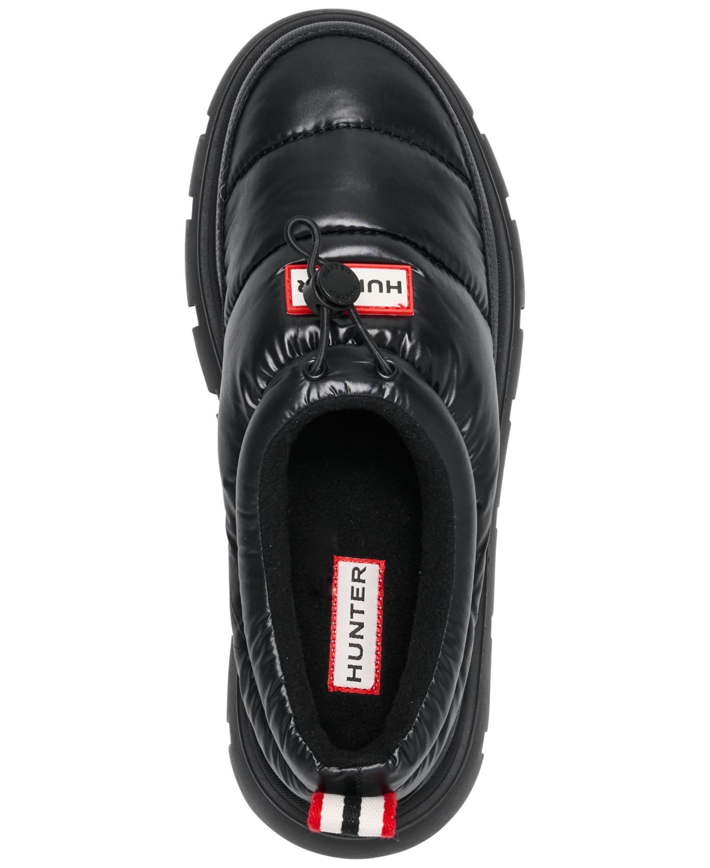 Женские сабо Hunter Madi Insulated Water Resistant Slip-On Mules, цвет: Чёрный — фото 5