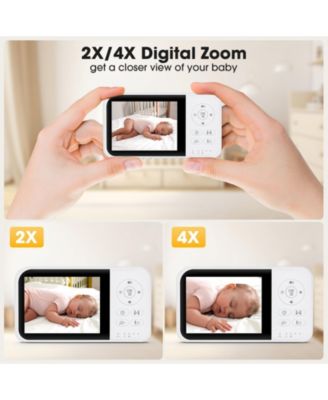 Video Baby Monitor with 3.5" LCD Screen, 2.4GHz FHSS Transmission, Night Vision, Temperature Sensor, Two-Way Talk, VOX Mode