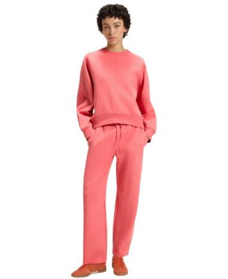 Women's Cropped Cotton-Blend Tracksuit Pants