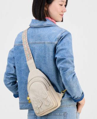 Applique Floral Sling Bag, Exclusively at Macy's 