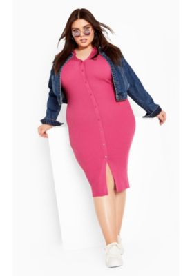 Women's Plus Size Scarlett Rib Dress