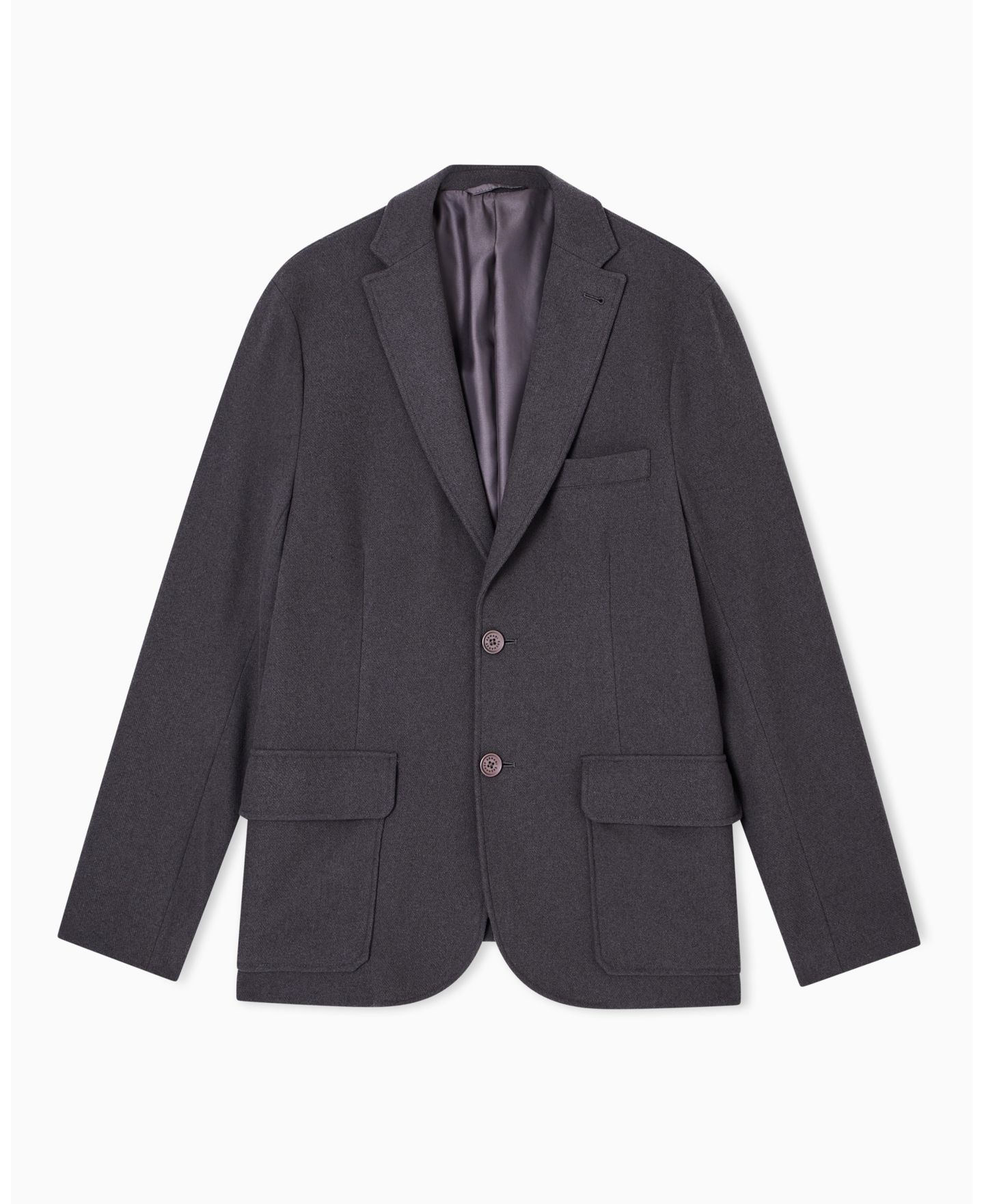 Мужской пиджак A|X Armani Exchange Cozy Lab Wool Pockets Blazer, цвет: Тёмный серый — фото 4