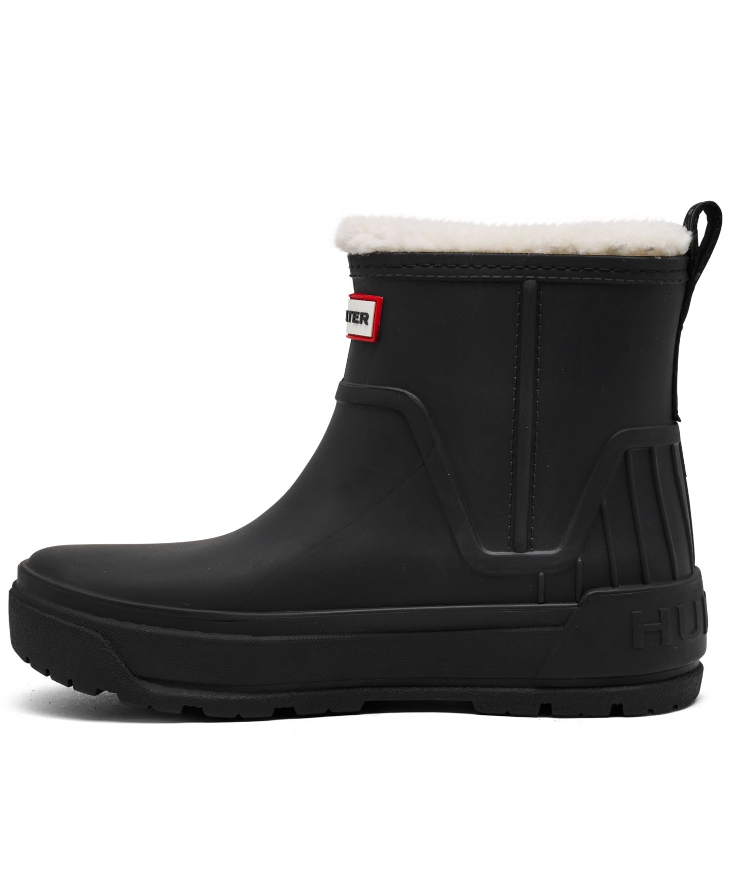 Женские ботинки Hunter Willa Insulated Waterproof Rain Booties, цвет: Чёрный — фото 3