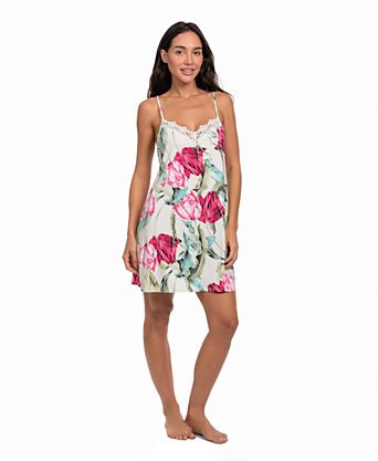 Women's Tulip Garden Print Knit Chemise
