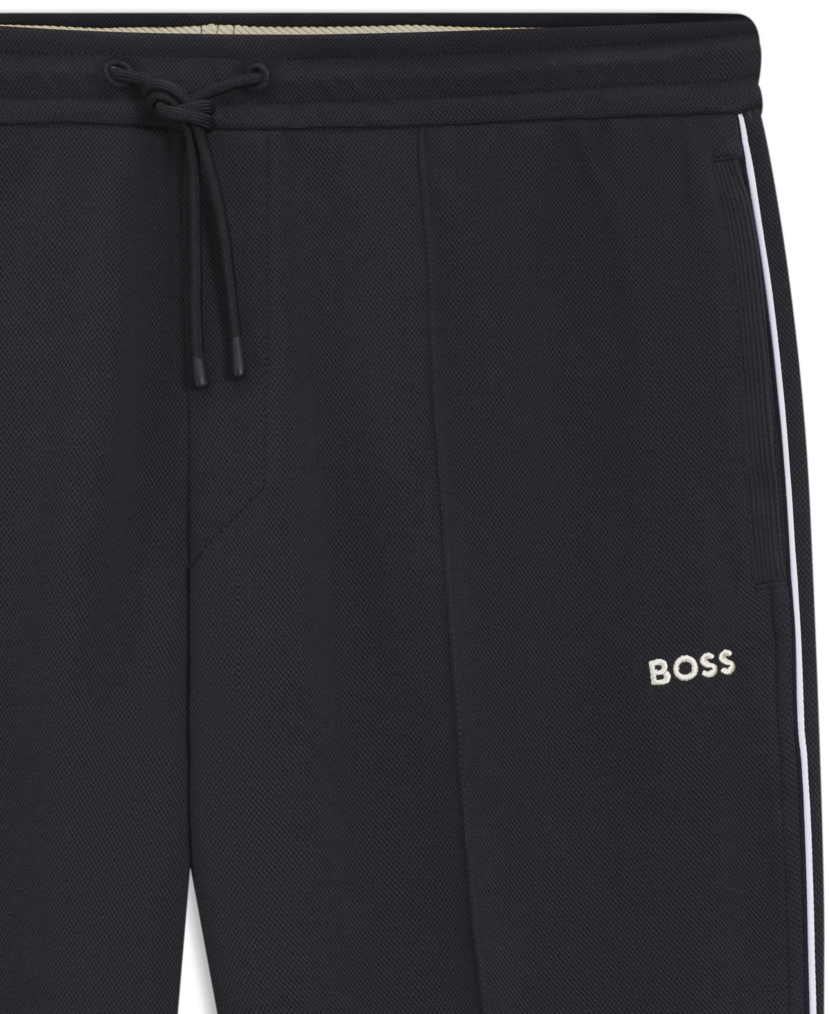 Boss by Hugo Men's Piped-Detail Cotton-Blend Tracksuit Bottom Pants