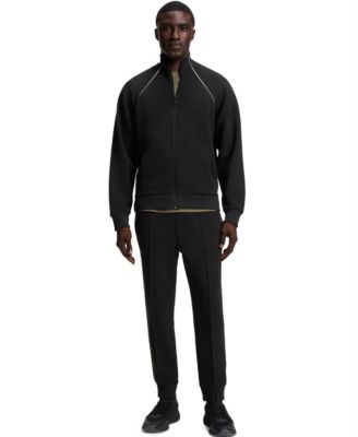 Men's Contrast Piping Cotton-Blend Sweatshirt