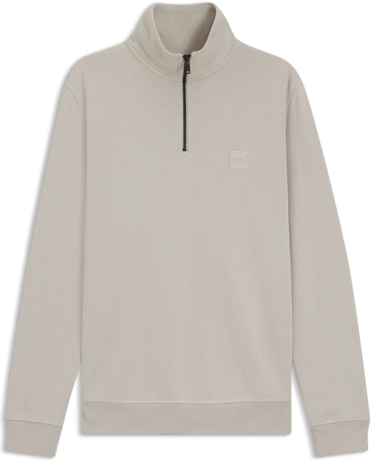 Boss by Hugo Men's Logo Patch Zip-Neck Sweatshirt