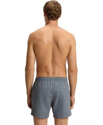 Men's Micro-Print Quick-Dry Swim Shorts